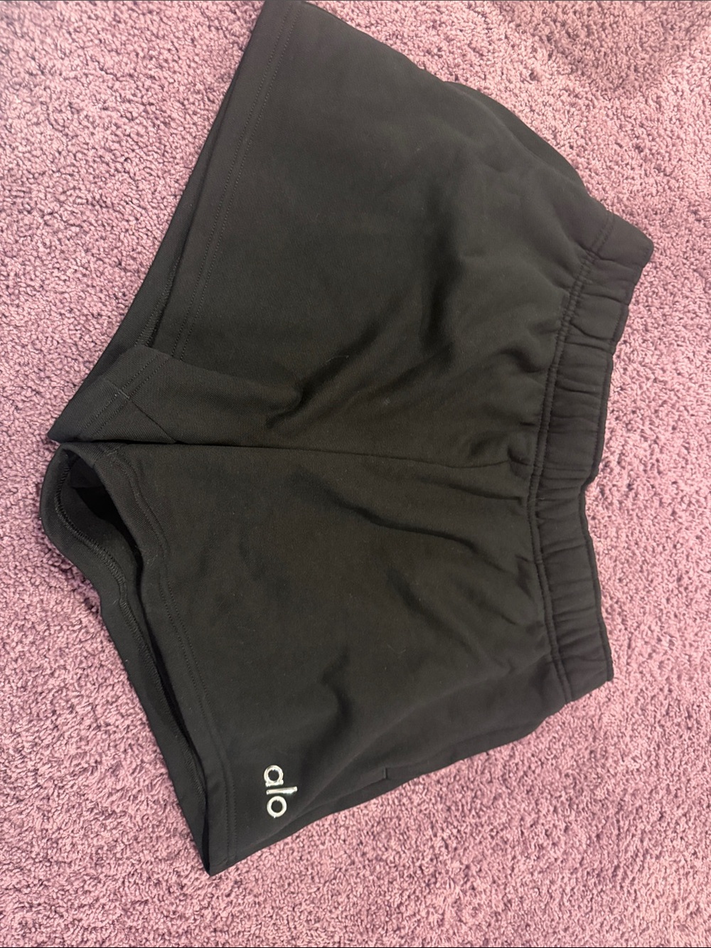ALO Yoga Black Athletic Lounge Shorts